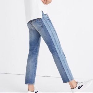 Madewell two tone jeans